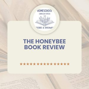 open book in the background with words the honeybee book review