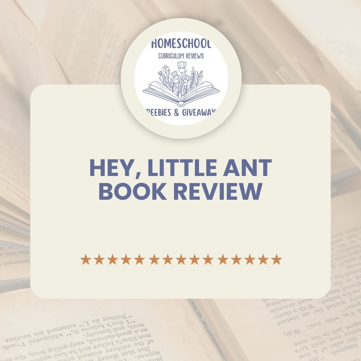 book review of hey little ant