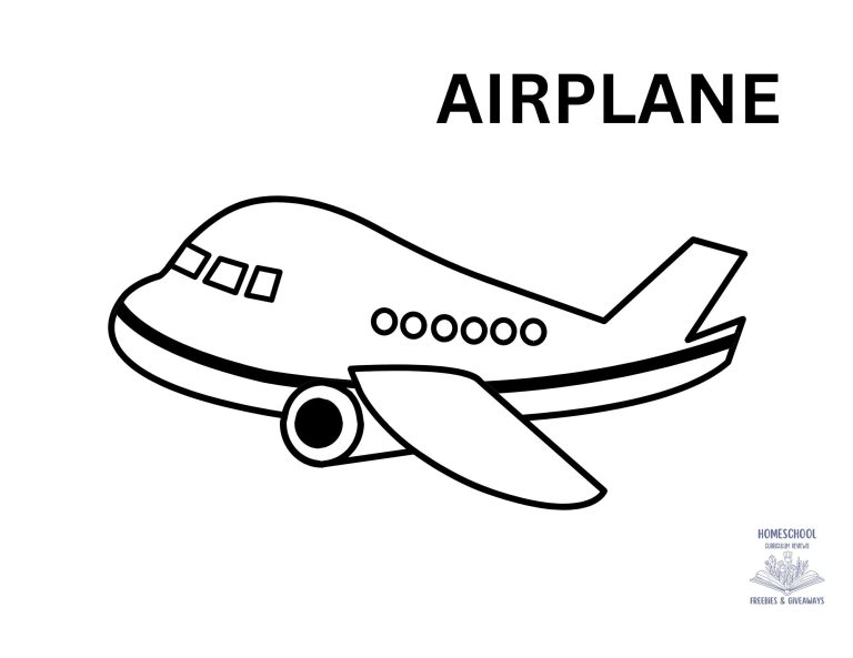 Free Printable Airplane Coloring Page