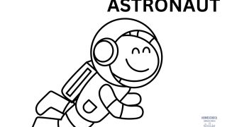 Free Printable Astronaut Coloring Page