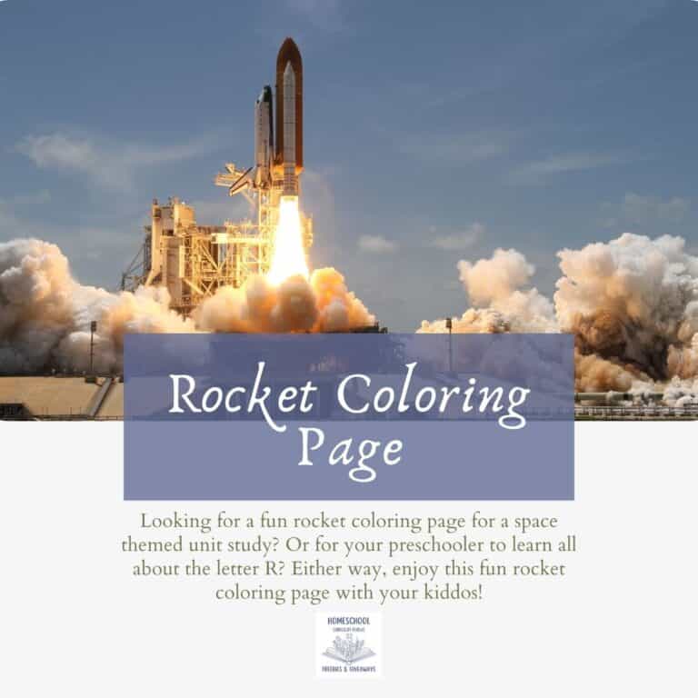 Rocket Coloring Page Featured Image