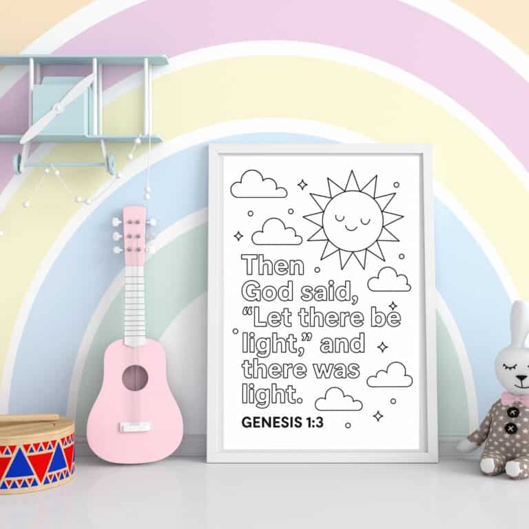 Genesis 1_3 Coloring Page Feature