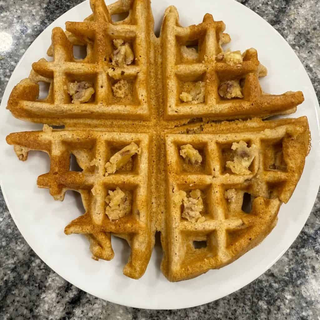 Maple Toasted Pecan Butter on a Waffle